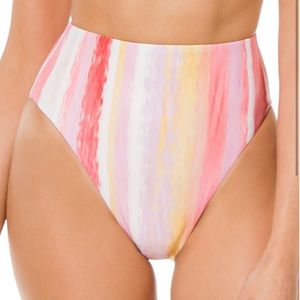 Becca Cabana Print High Waist Bikini Bottom